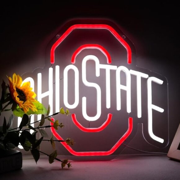Ohio State Football LED Sign. Wall Decor University Football Team. - Picture 1 of 3
